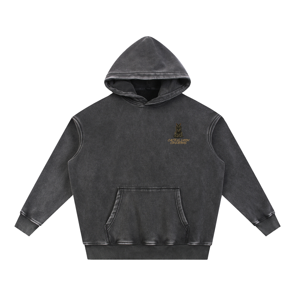 Black,Cat,Hoodie,Oversized,Unisex,Faded