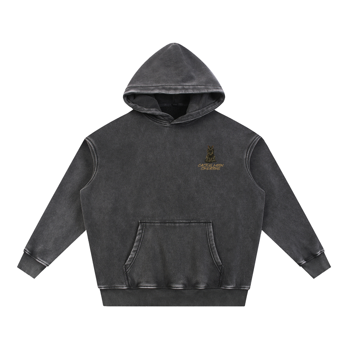 Black,Cat,Hoodie,Oversized,Unisex,Faded
