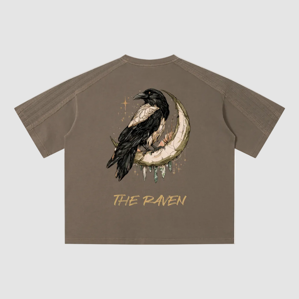 Raven,Streetwear,Heavyweight,Occult,Witchy,CMC,Moon,Oversized