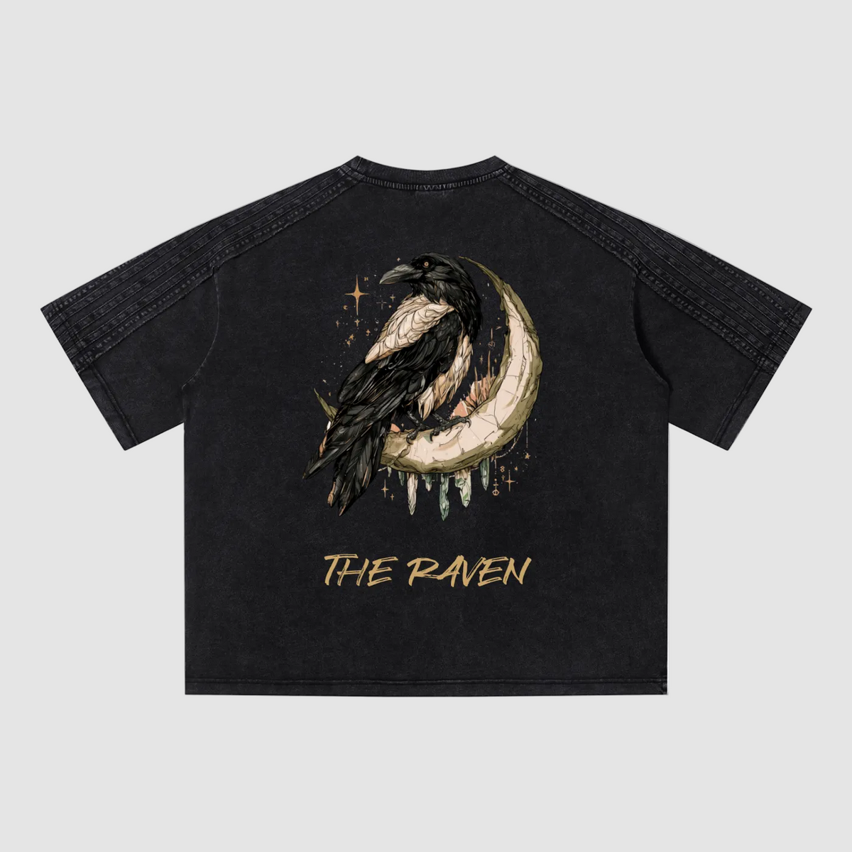 Raven,Streetwear,Heavyweight,Occult,Witchy,CMC,Moon,Oversized